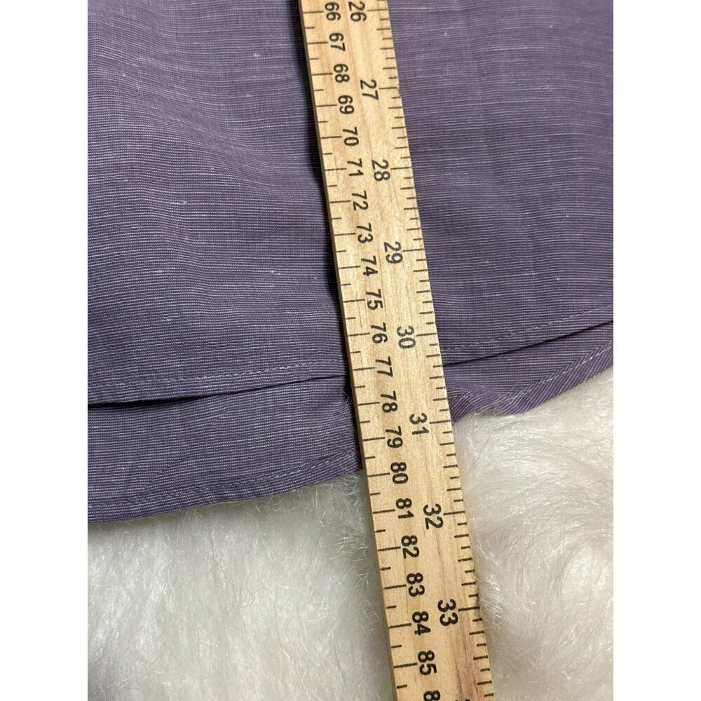 Travis Mathew Studebaker Regular Fit Short Sleeve Shirt Purple Men's Large - Picture 10 of 12